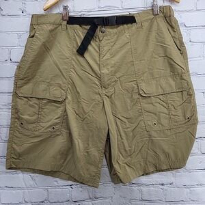 Marino Bay Shorts Mens Sz XL‎ Nylon Outdoors Khaki Weatherproof